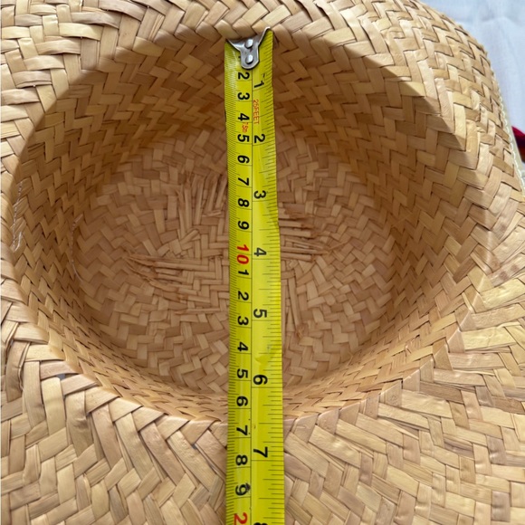 Floral Straw Hat with Colorful Band - Picture 6 of 7